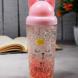 Archies Pink & Transparent Printed Sipper Bottle With Freezing Gel-image-11