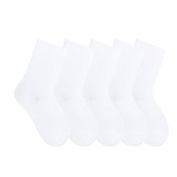 Bonjour Kids Pack Of 5 Assorted Calf-Length School Socks-18