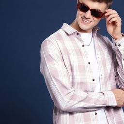 Mast & Harbour Men Checked Pure Cotton Casual Shirt-image-80