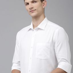 Park Avenue Slim Fit Pure Cotton Formal Shirt-image-7