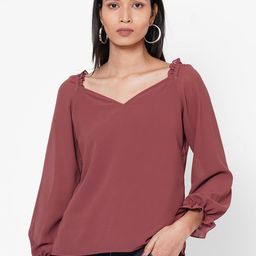 MISH Women Mauve Solid Top-39