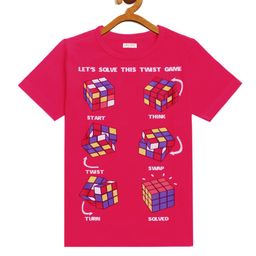 LAdore Kids Pink & Blue Printed Round Neck T-shirt-image-7
