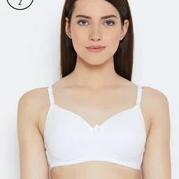 Lady Lyka Women White Pack of 2 Everyday Bras WHITE-ROSE-2CMB-WHT-12
