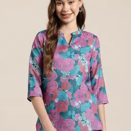 HERE&NOW Floral Printed Kurti-picture-28
