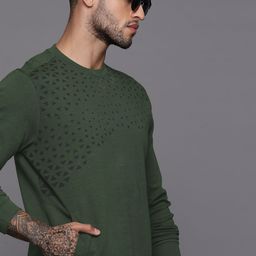 Allen Solly Geometric Printed Reflective Detailed Sweatshirt-image-8