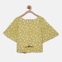 Tiny Girl Girls Mustard Printed Top-picture-25