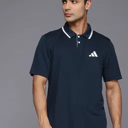 ADIDAS Brand Logo Print Poly Training T-shirt-image-9