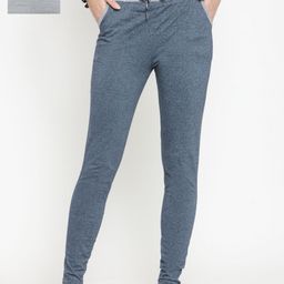 Boston Club Women Pack of 2 Solid Slim Fit Track Pants-image-35