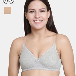 Floret Pack Of 2 Solid Non-Wired Lightly Padded T-shirt Bra F20560-image-82