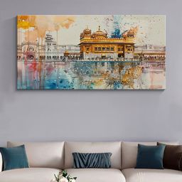 999Store Blue & Brown Canvas Painting Wall Art-image-91