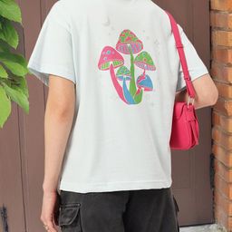 DressBerry Cozy Canvas Printed Relaxed T-shirt-image-50