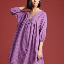 all about you Puff Sleeve Empire Dress-picture-25