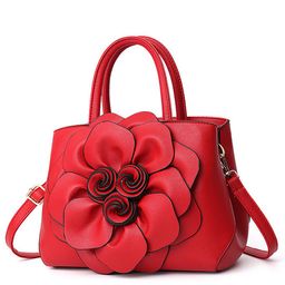 SYGA Leather Structured Handheld Bag with Aplique-image-47