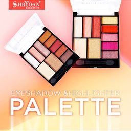 SHRYOAN Easey-Peasy Long Lasting Eyeshadow and Highlighter Palette 16g - Shade 1 image 5