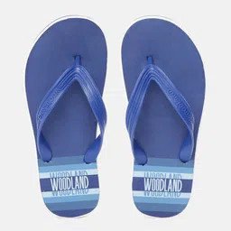 Woodland Men Brand Logo Printed Thong Flip-Flops-picture-51