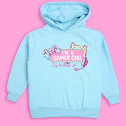 BAESD Girls Gamer Printed Hooded Fleece Pullover-image-81