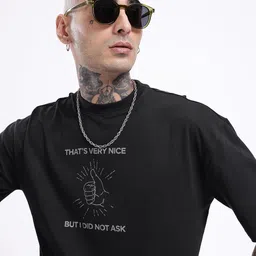 glitchez Urban Vibes Printed Relaxed Fit T-shirt-image-14