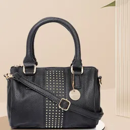 Lino Perros Black Solid Handheld Bag-13
