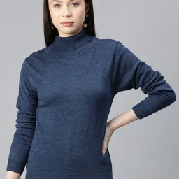 Pierre Carlo Women Solid Acrylic Pullover Sweater-image-52