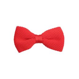 Tossido Red Woven Design Bow Tie-image-93
