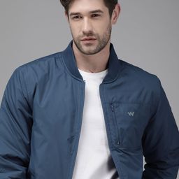 Wildcraft Men Blue Solid Bomber Jacket-image-99