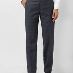Van Heusen Checked Slim Fit Formal Trouser-image-45