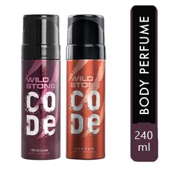 Wild Stone Men Code Copper & Iridium Body Perfume Spray Combo 240 ml-31