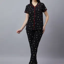 DZZO Printed Pure Cotton Night Suit-picture-18