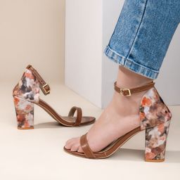 Hydes N Hues Party Block Sandals with Buckles-58