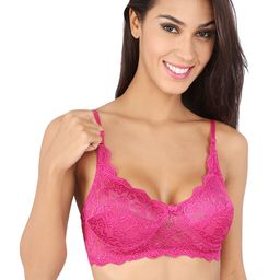 Bralux Pink Lace Medium-Coverage Bra-picture-5