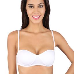 Bralux White Push-Up Balconette Bra-49