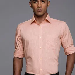 Raymond Pure Cotton Self Design Textured Slim Fit Formal Shirt-image-98
