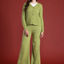 all about you Acrylic Cable Knit Co-ords-36