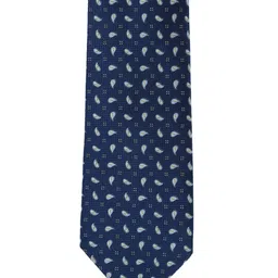 Calvadoss Blue Woven Design Broad Tie-image-32