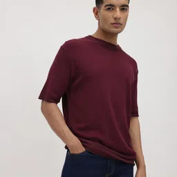 The Roadster Lifestyle Co. Solid Regular Fit T-shirt-image-73