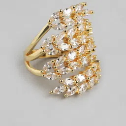 DressBerry Stone Studed Finger Ring-14