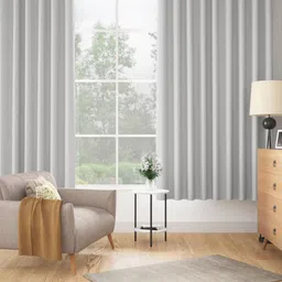 wakefit Grey 2 Pieces Black Out Door Curtains-image-49
