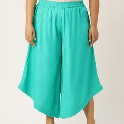 theRebelinme Plus Size Relaxed Flared High-Rise Easy Wash Culottes-image-32