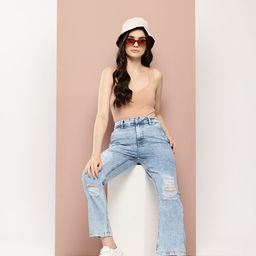 Harvard Women Straight Fit Ripped Jeans-image-19