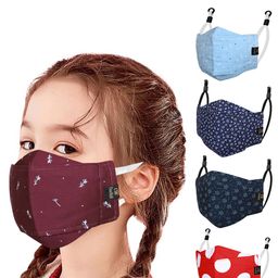 CENWELL Kids 5 pcs Reusable 6 Ply 3D Cotton Mask-27