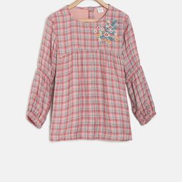 MINI KLUB Girls Red Checked Top-picture-25