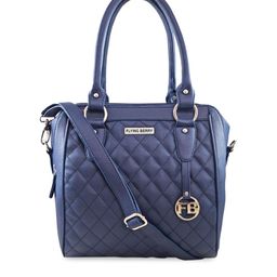 FLYING BERRY Blue Solid Handheld Bag-16
