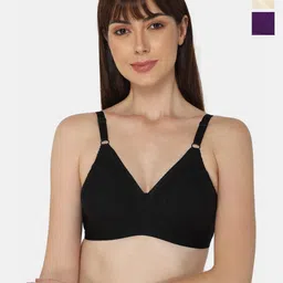 NAIDU HALL Pack of 3 Full Coverage Non Padded Everyday Cotton Bra With All Day Comfort-image-92
