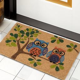 HOKIPO Brown & Green Printed Anti-Skid Coir Doormat-picture-14