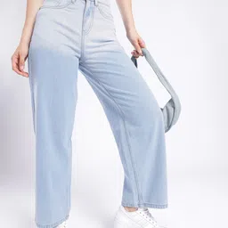 glitchez Women Blended Breeze Baggy Light Fade Ombre Jeans-image-62
