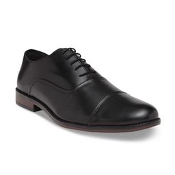 NOBLE CURVE Men Black Leather Oxford Formal Shoes-image-95