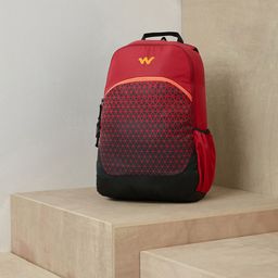 Wildcraft Unisex Red & Black Geometric Backpack 1 Backpack-22