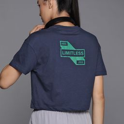 HRX by Hrithik Roshan Typography Printed Short Sleeves T-shirt-image-24