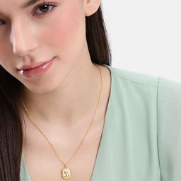DressBerry Classic Rose Design Pendant with Chain-image-14