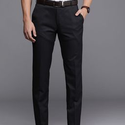 Raymond Men Mid-Rise Slim Fit Formal Trousers-image-62